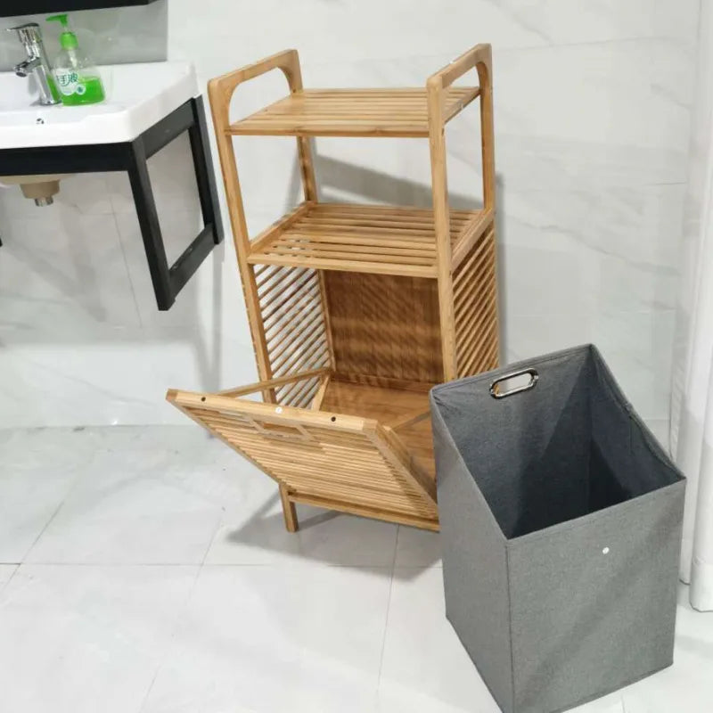 Wooden Clothes Storage Basket FR1677