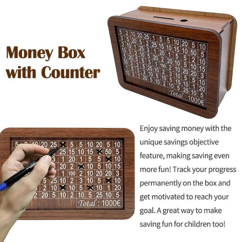 Money Box Counter with Pen