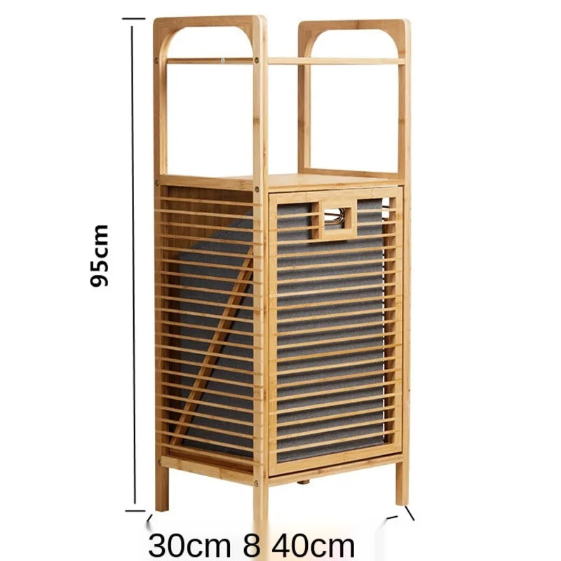 Wooden Clothes Storage Basket FR1677