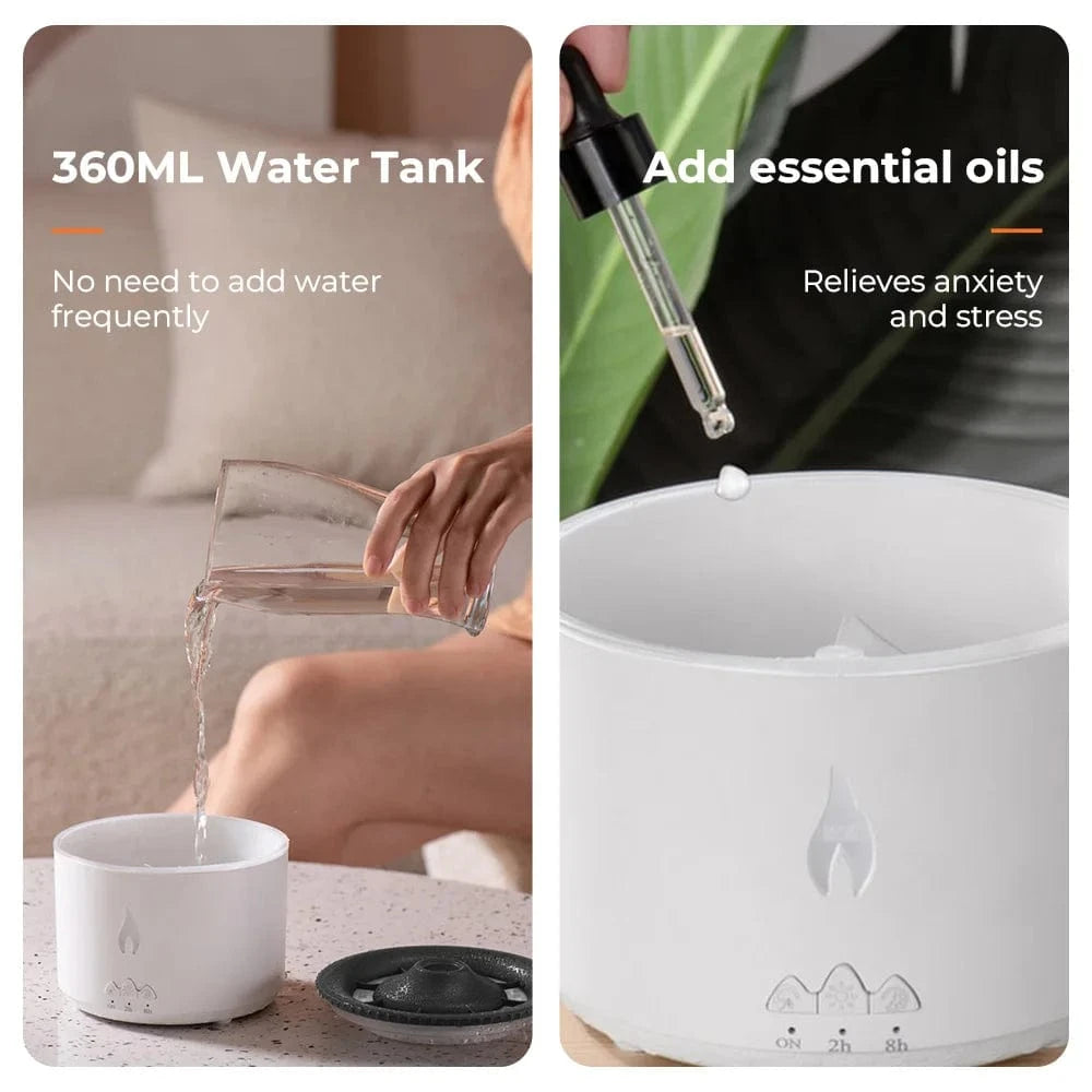 Volcanic Flame Humidifier and Diffuser HA1120