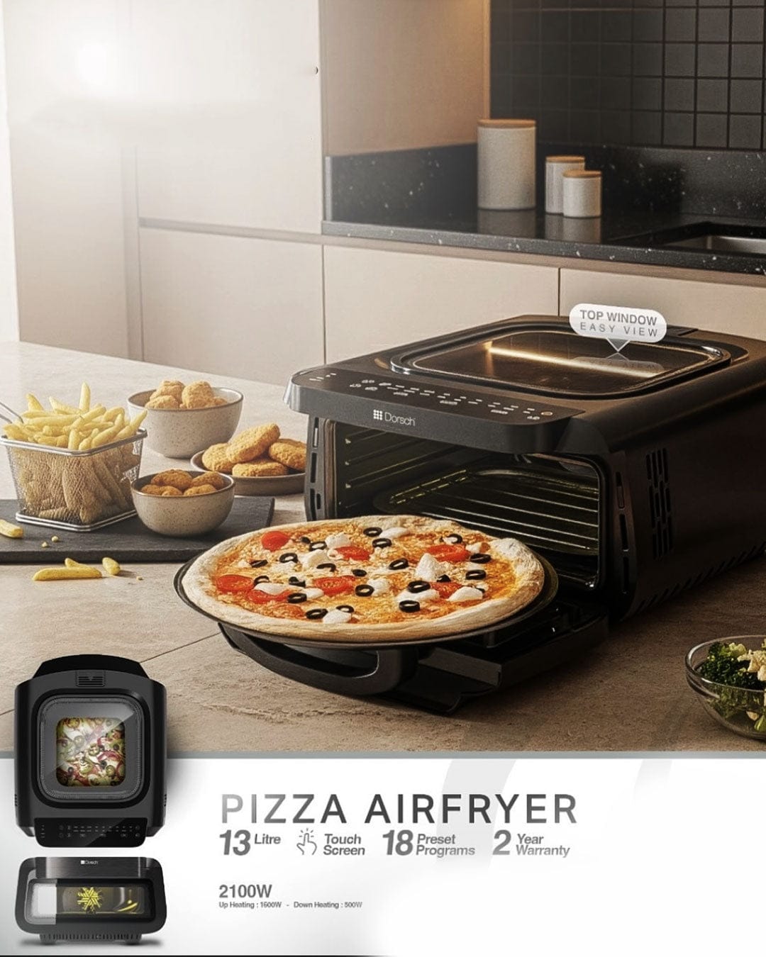 DORSCH PIZZA AIR FRYER DH-07840