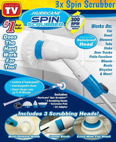 3x Hurricane Spin Scrubber