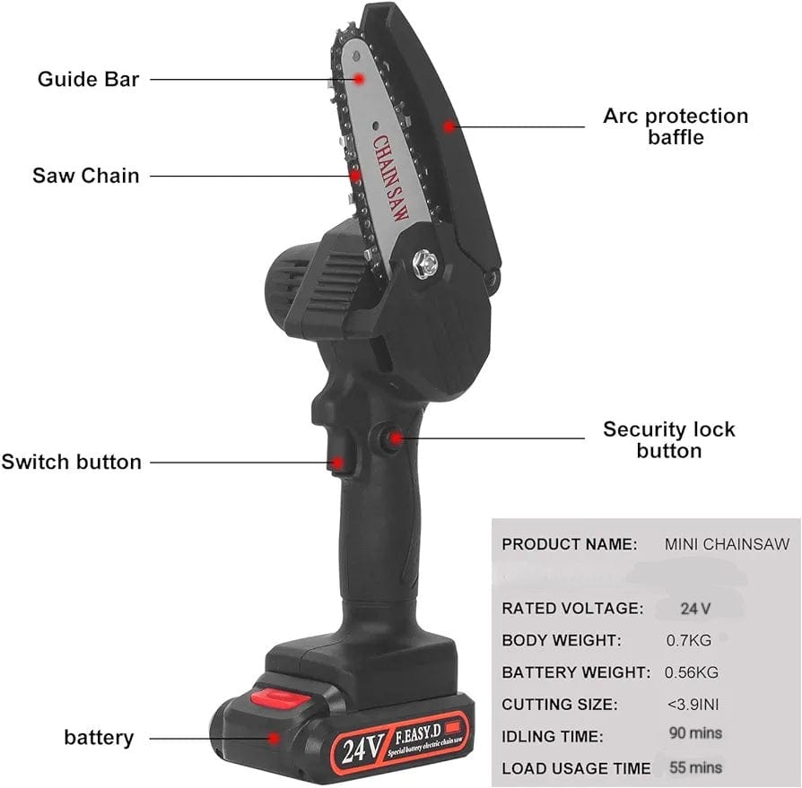 MINI Electric Chain saw 24V CT1154