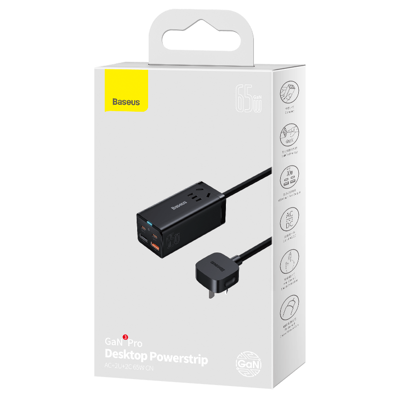 BASEUS DESKTOP POWER STRIP 65W  EA1080