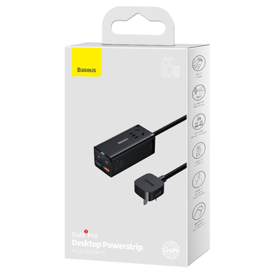 BASEUS DESKTOP POWER STRIP 65W  EA1080