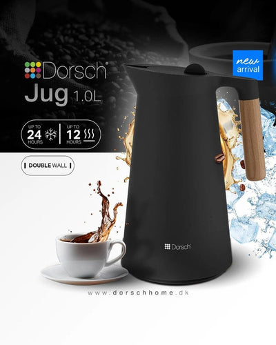 DORSCH BLACK JUG  1 L- DOUBLE WALL
