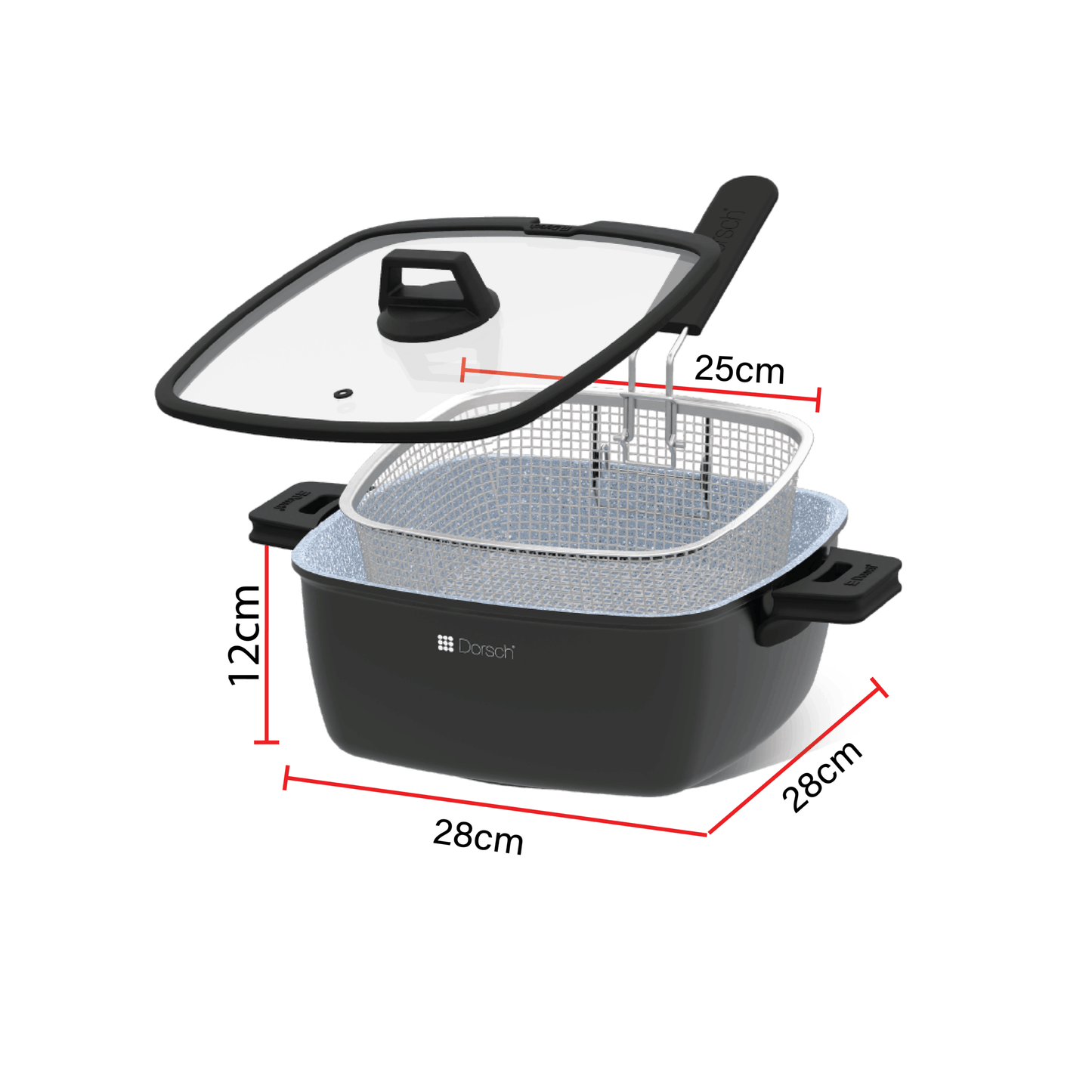 DORSCH LIFETIME FRYING POT  28cm – 7.2L