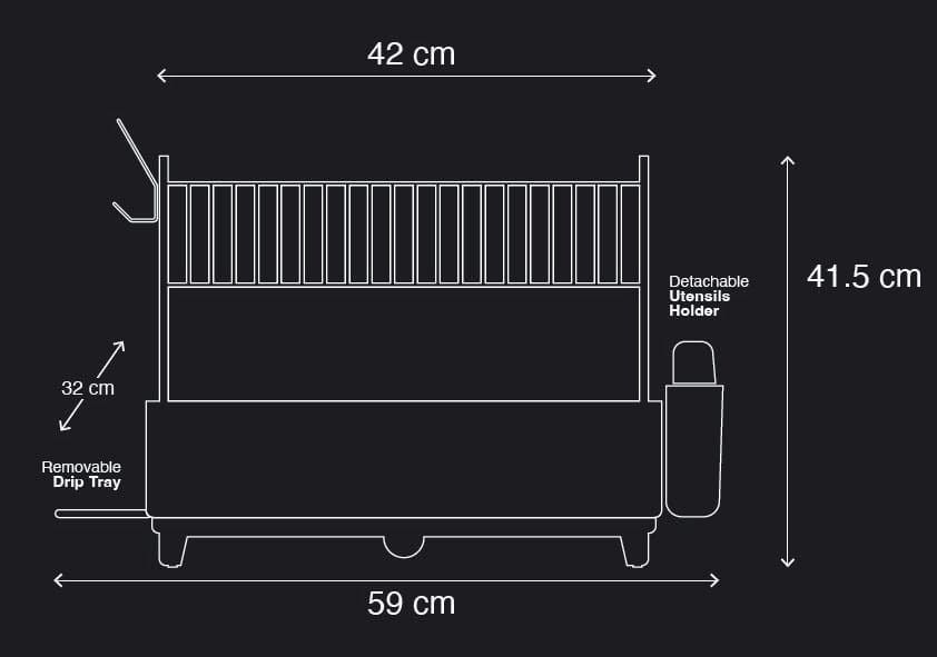 DORSCH  DISH RACK ALUMINUM