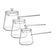 DORSCH GLASS MILKPOT – SET OF 3 SIZES
