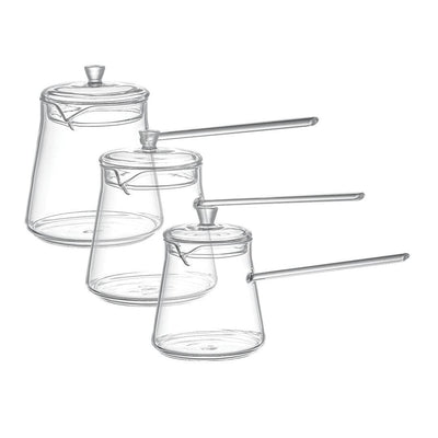 DORSCH GLASS MILKPOT – SET OF 3 SIZES