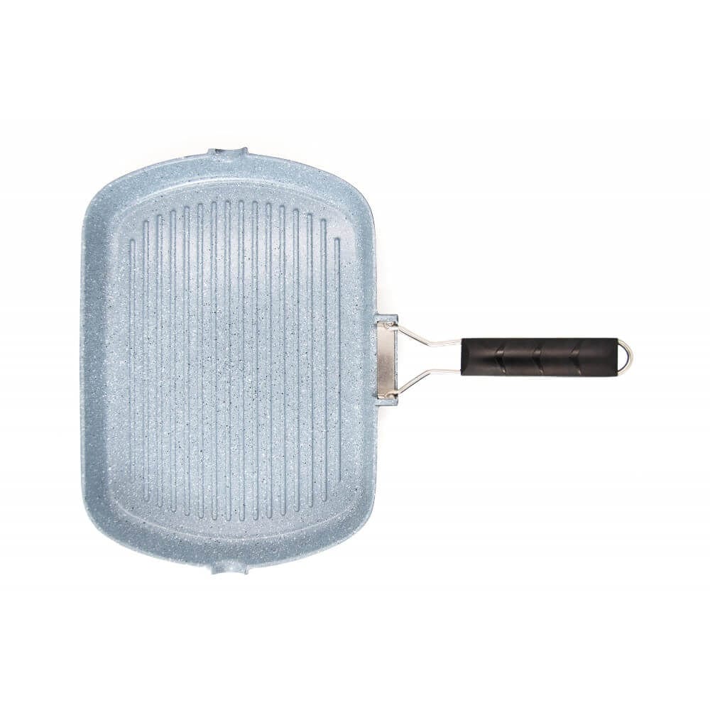DORSCH NON -STICK GRILL PAN WITH FOLDABLE HANDLE