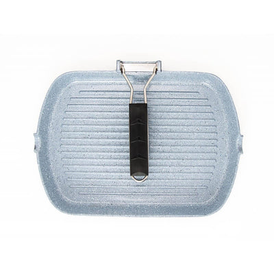 DORSCH NON -STICK GRILL PAN WITH FOLDABLE HANDLE