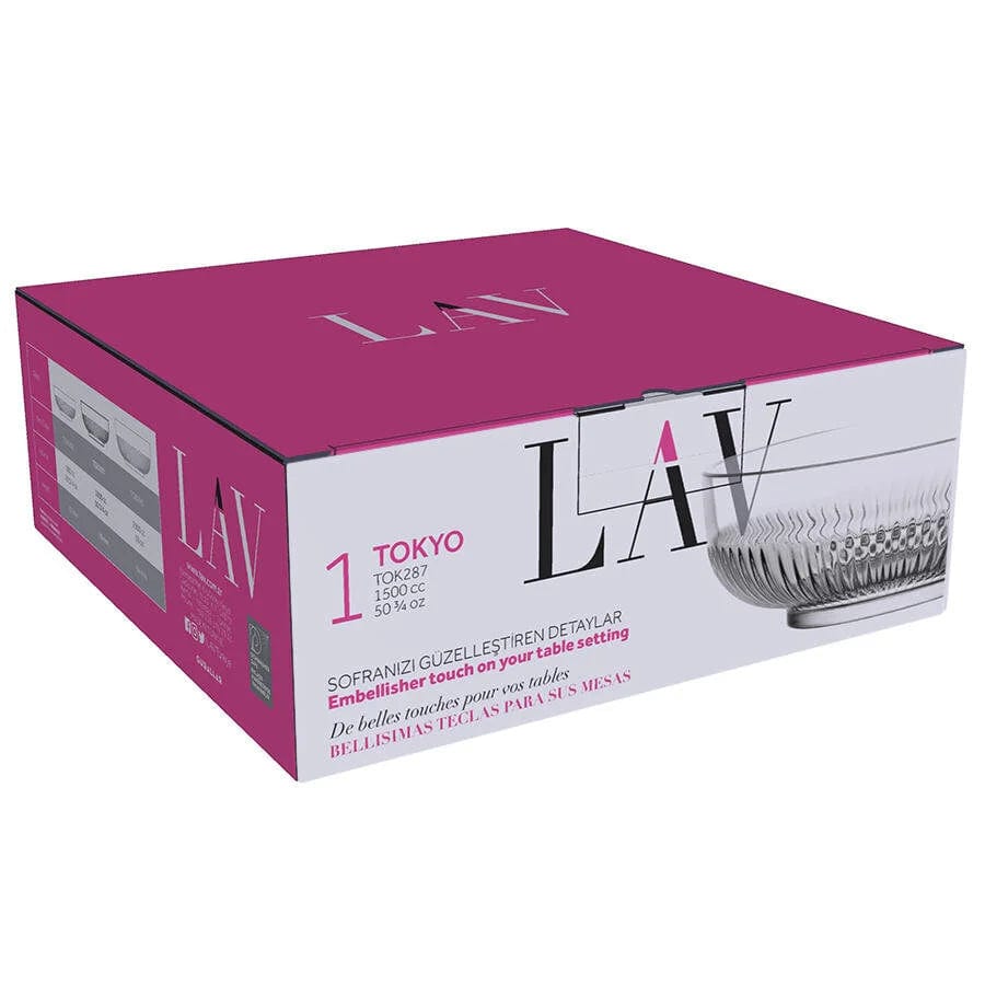 LAV TOK287 Glass salad bowl  1500 ml KT1292