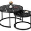 Marble Wood Tables Set of 2 HI7524QN