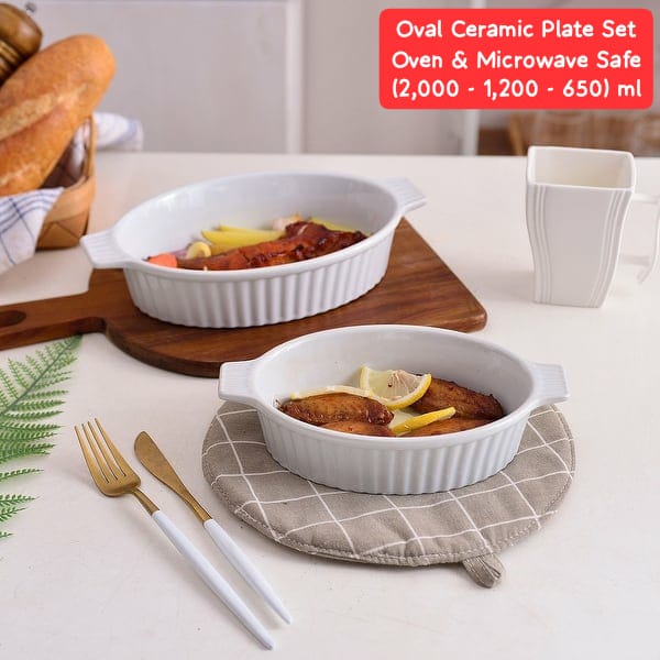 3pcs Ceramic Oven Baking Set