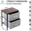 Modern Wood & Metal Drawer Stand HA8003