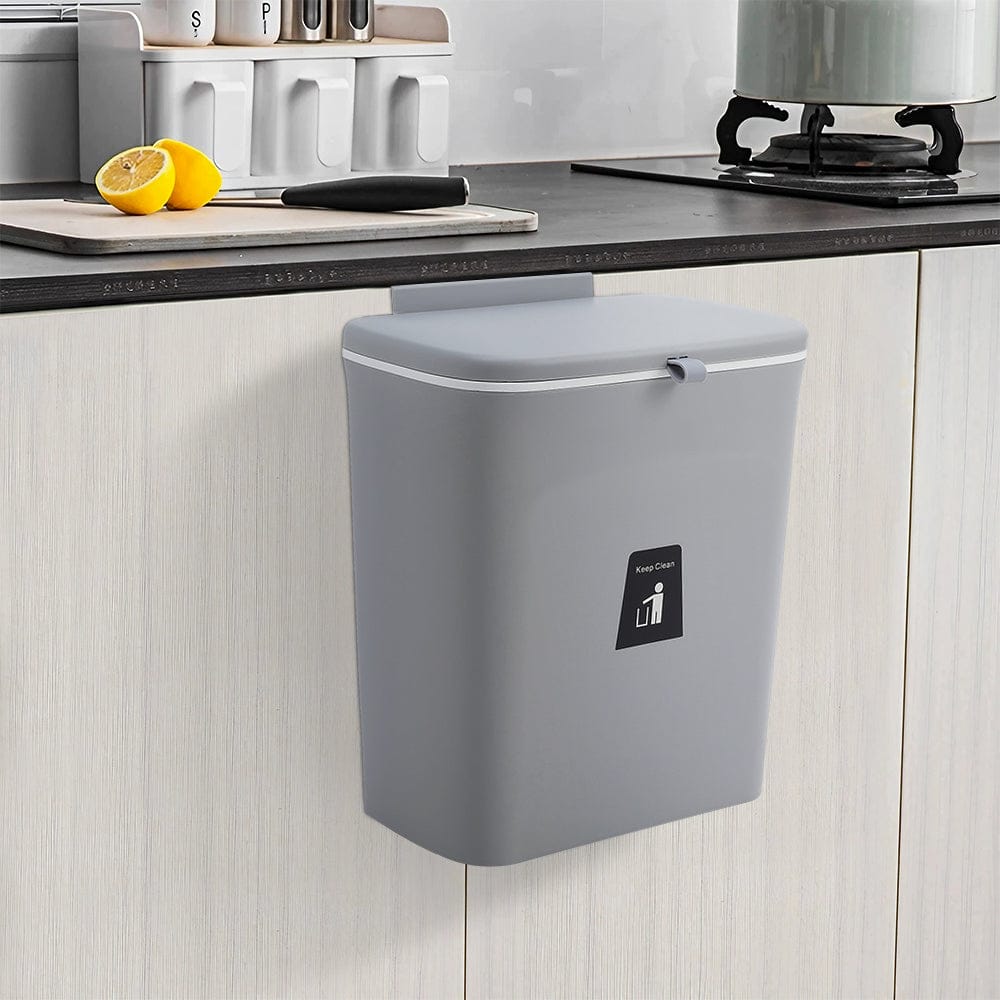 Hanging Flip Lid Trash Can KT6183ZP