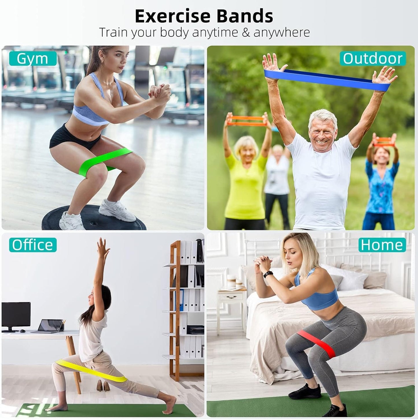 Elastic Resistance Bands Set