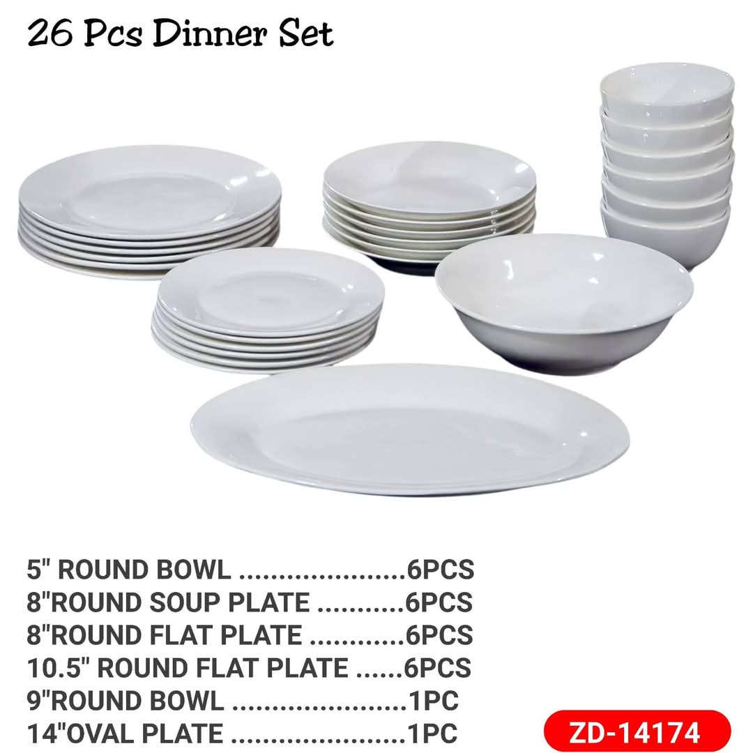 26pcs Dishes Set