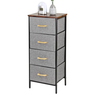 Modern Wood & Metal Drawer Stand HA8003