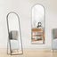 Aluminum Framed Arched Floor Mirror  HI5931QX