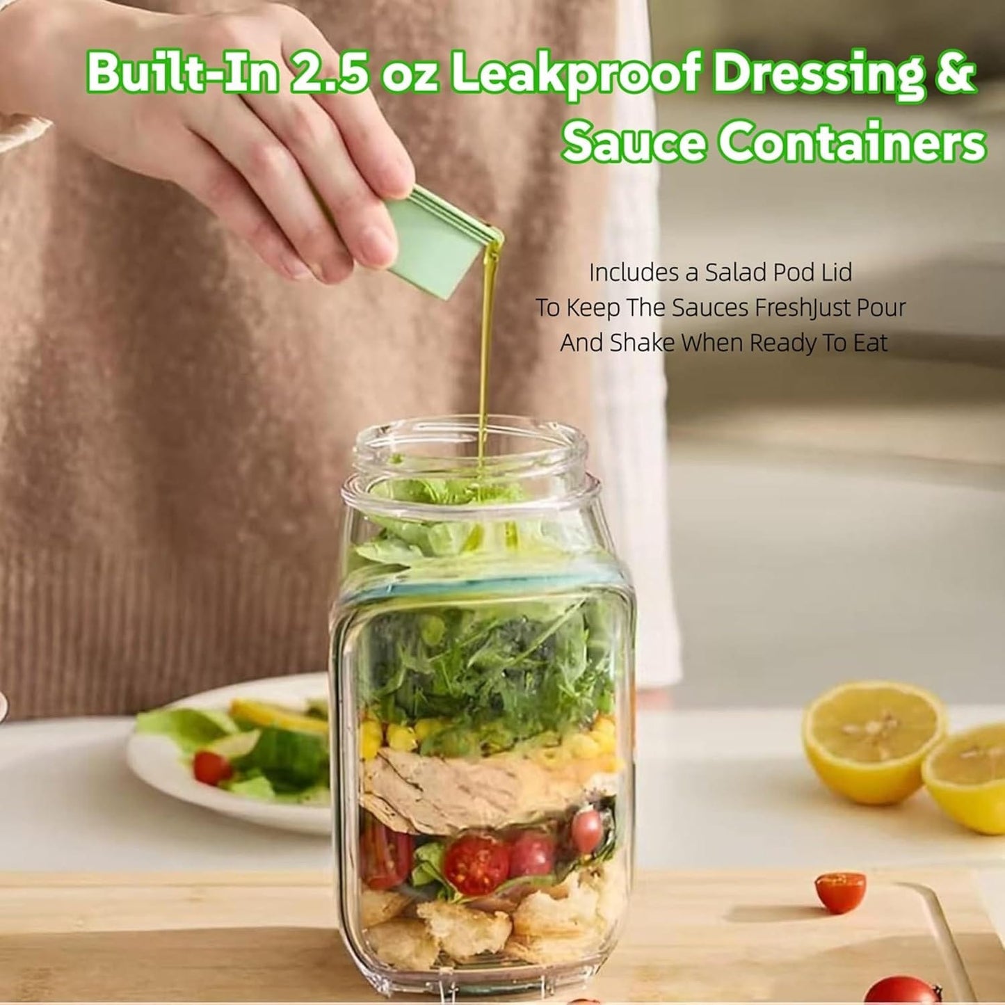 Salad Jar 1L KT272