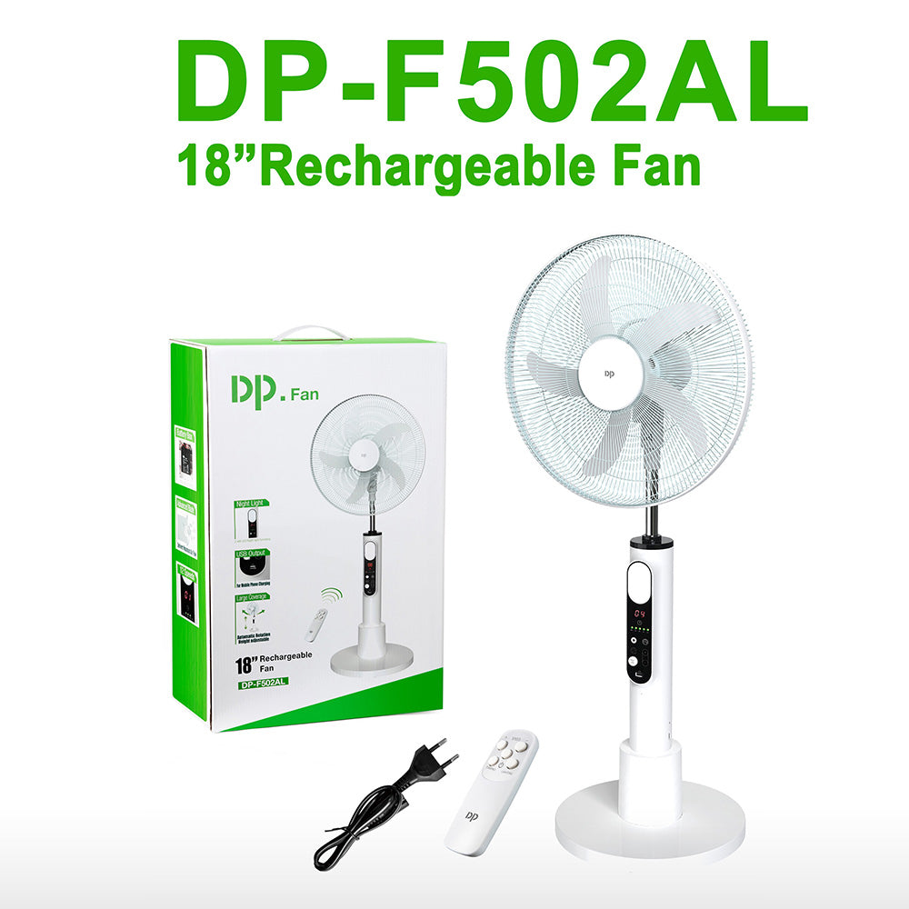 DP Rechargeable Fan F502AL 18"