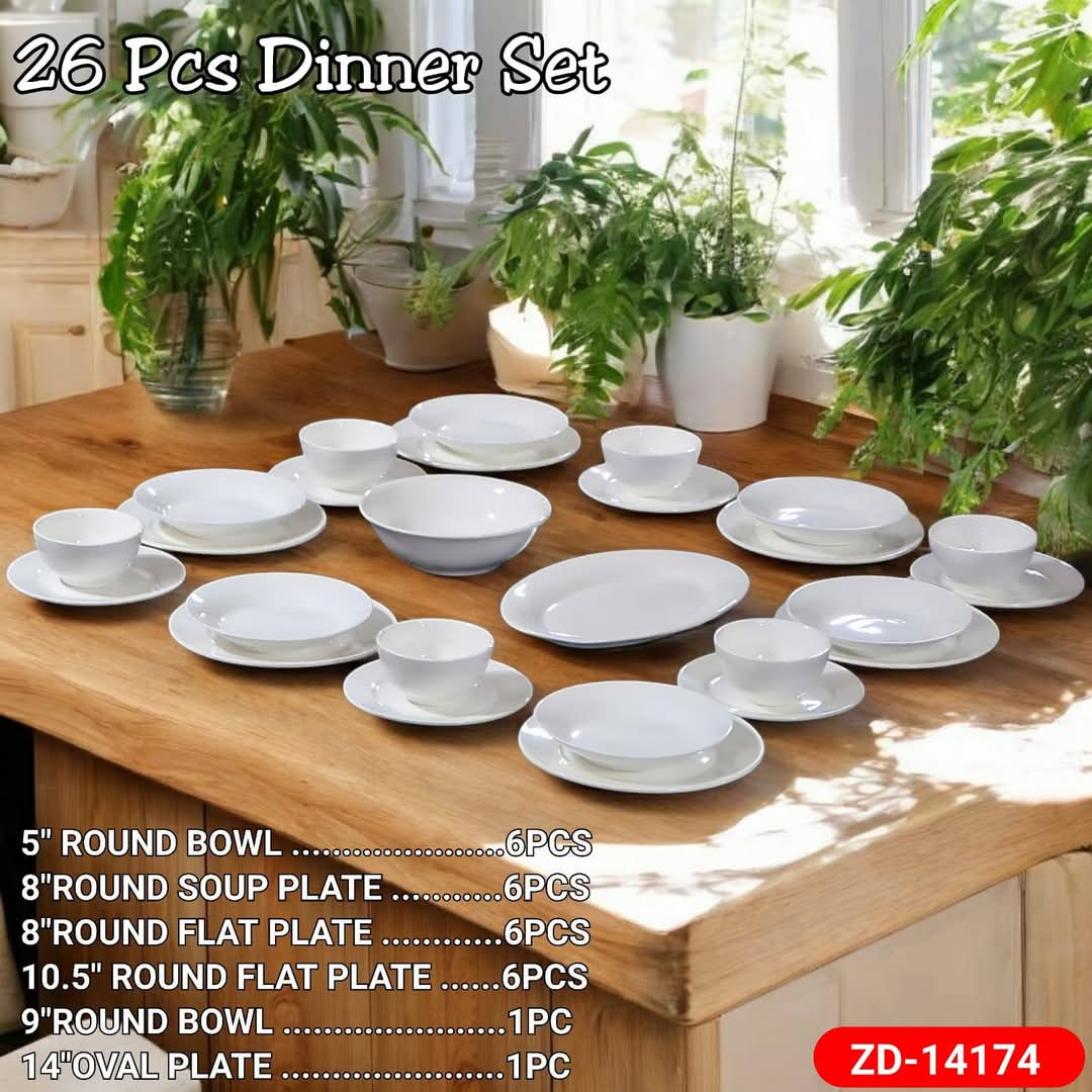 26pcs Dishes Set