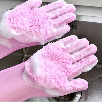 Silicone Washing Gloves KT2396