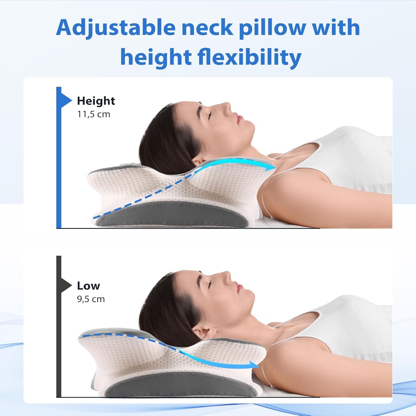 Memory Foam Orthopedic Pillow HP6008