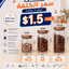 GLASS  STORAGE JARS KT1525SJ