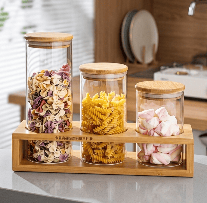 Container Glass Jars Set KW7403NP
