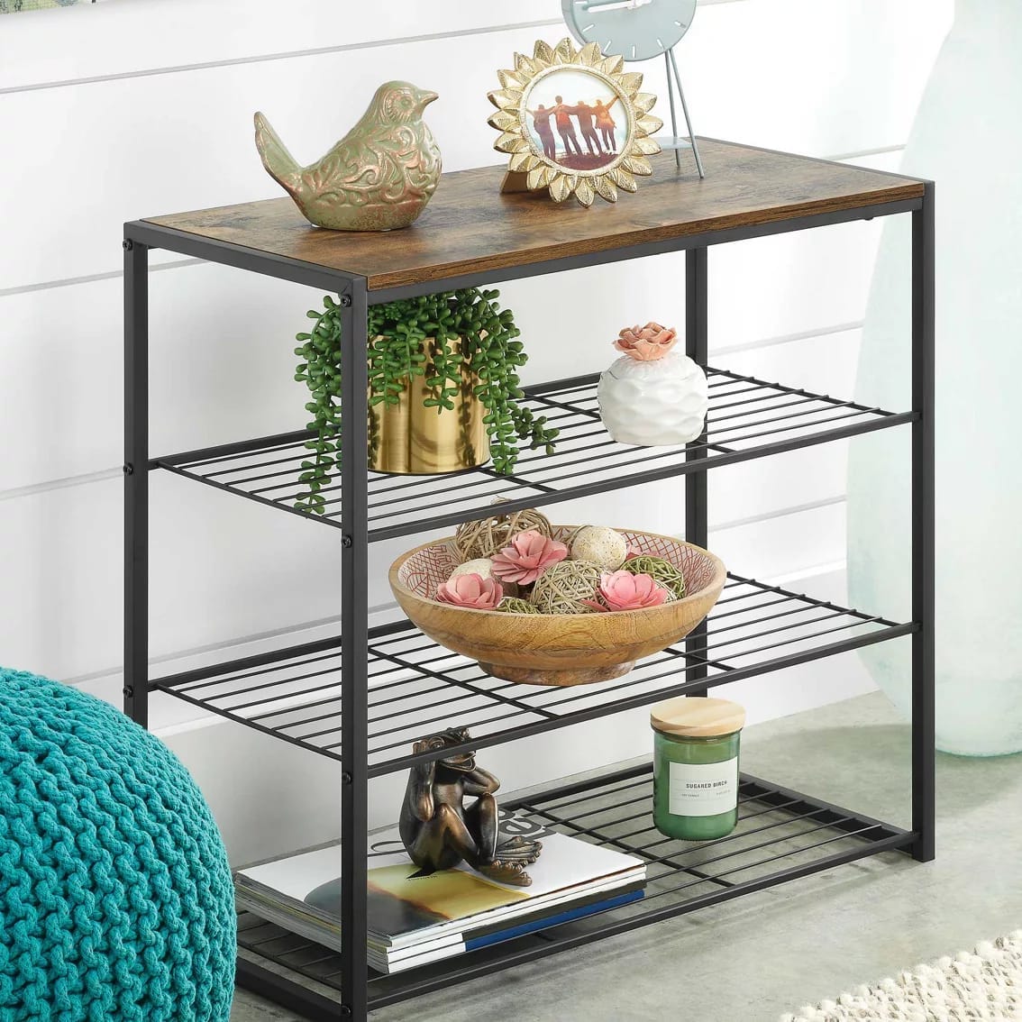 Console Wood & Metal Stand HA8002