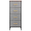 Modern Wood & Metal Drawer Stand HA8003