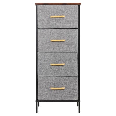Modern Wood & Metal Drawer Stand HA8003