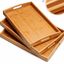 Wooden Bamboo 3pcs Tray Set KW3059ZH