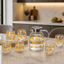 7pcs Glass Kettle Flower Set KW5628QJ