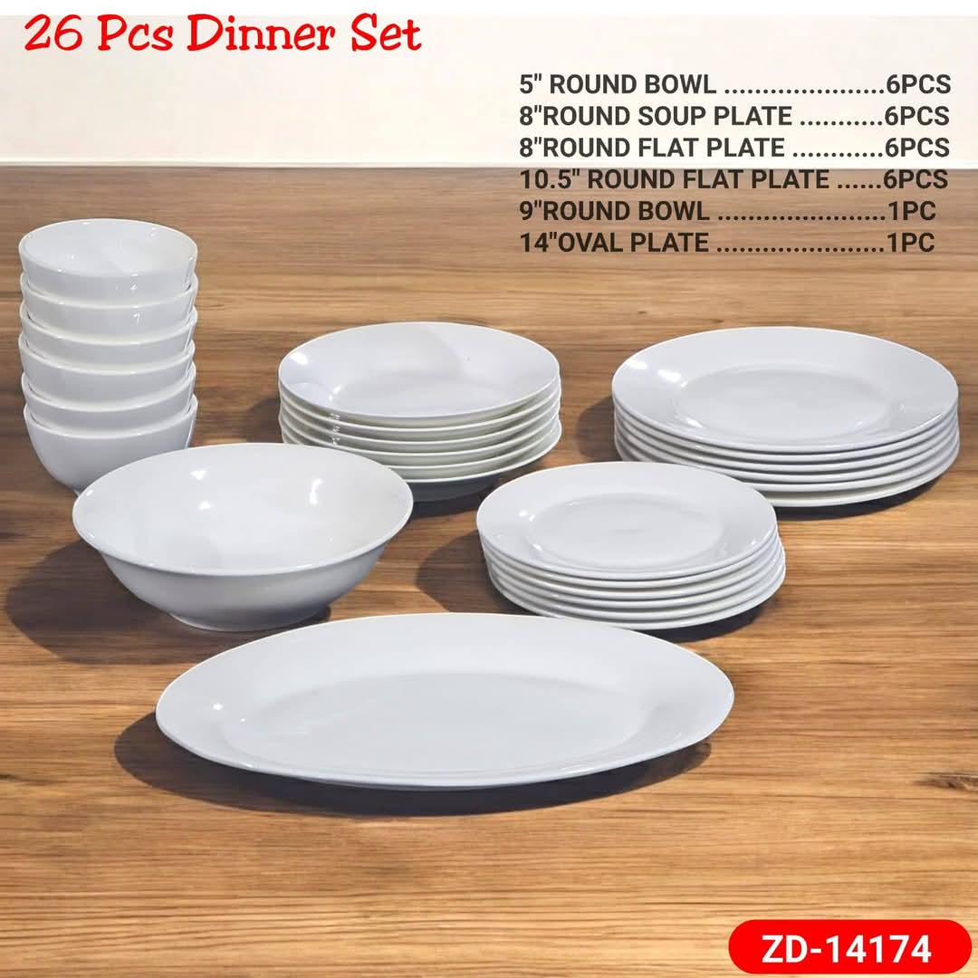 26pcs Dishes Set