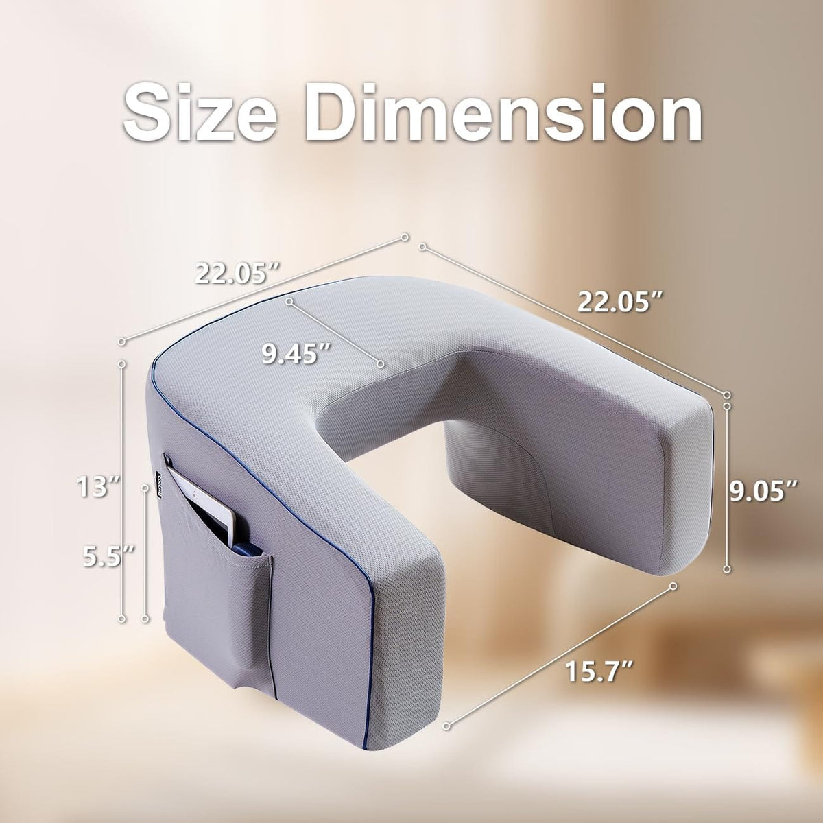 Memory Foam Sofa Desk HA6300
