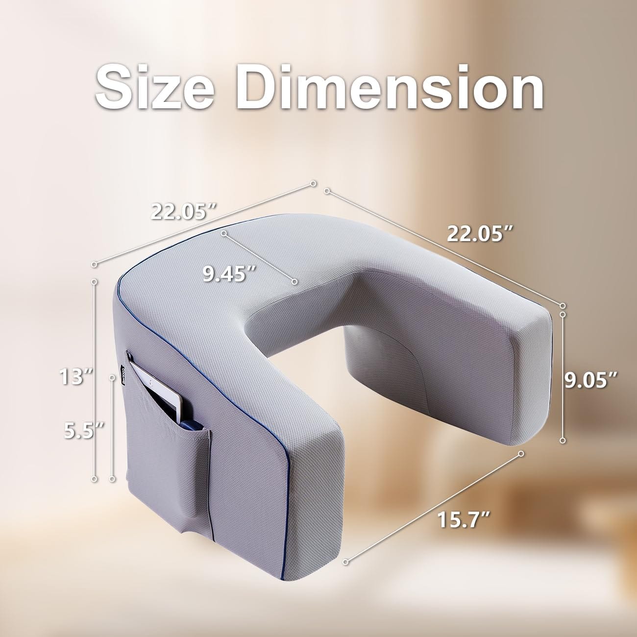 Memory Foam Sofa Desk HA6300