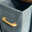 Modern Wood & Metal Drawer Stand HA8003