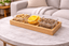 Wooden & Glass Tray LSH346