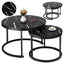 Marble Wood Tables Set of 2 HI7524QN