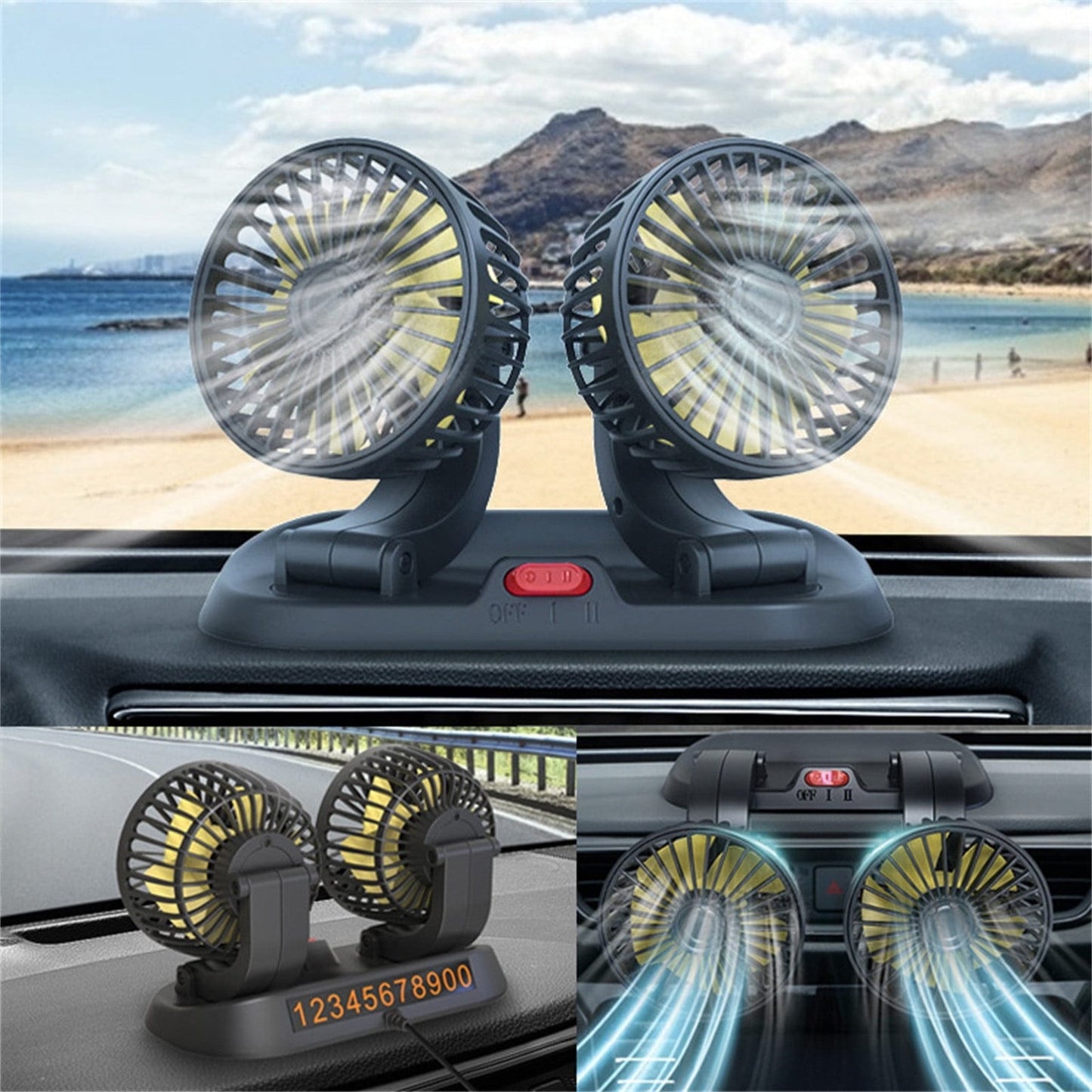 Car Double Fan CP5938WK