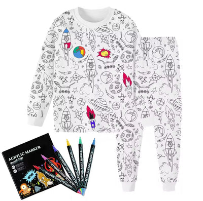 Kids Coloring Pijama Set