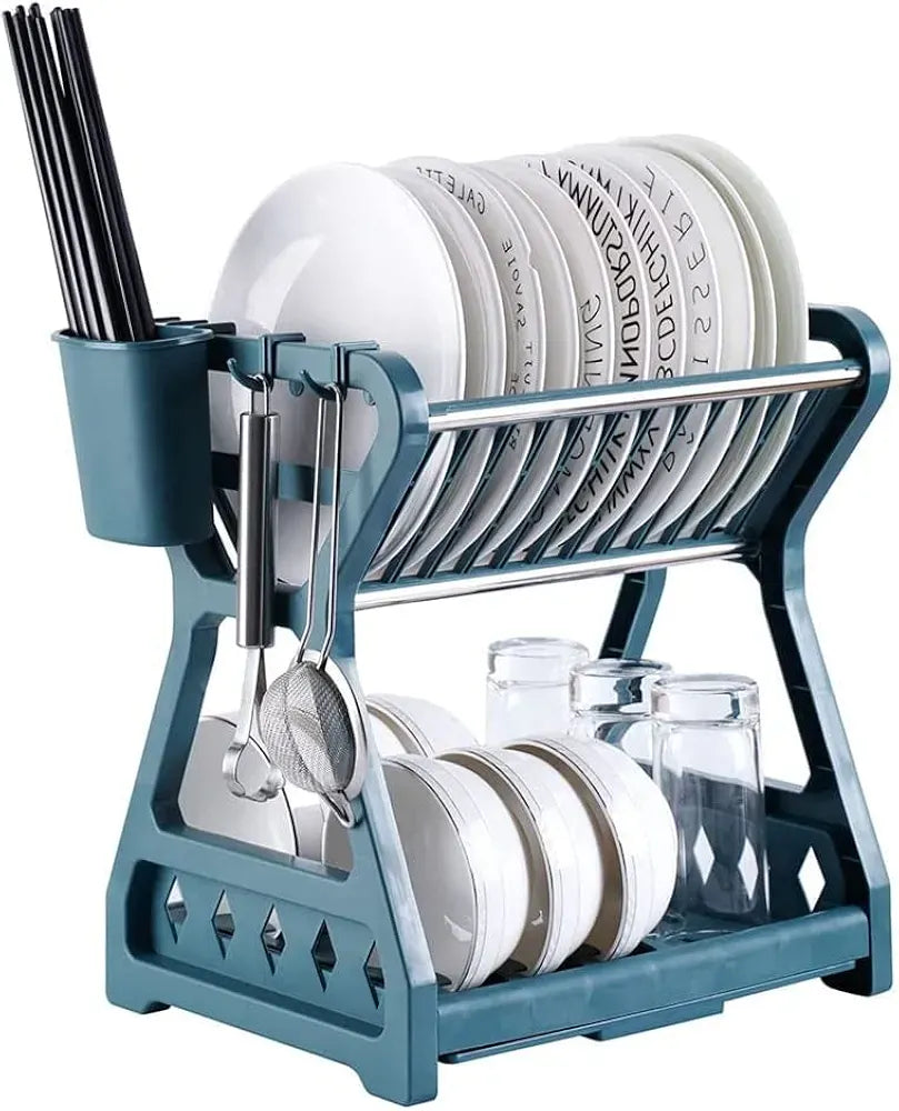 Plastic 2 Kitchen Tier Rack KT2364