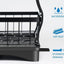 Drainable kitchen rack 2 tier