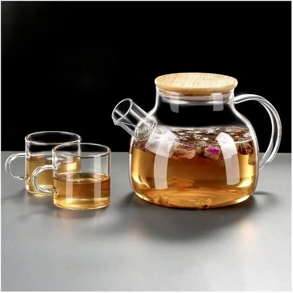 7in1 Glass Teapot With 6 Cups KW5603LP