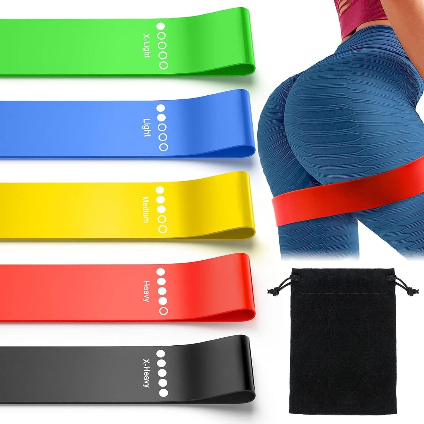 Elastic Resistance Bands Set