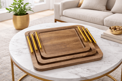 3 Trays Wooden Set KW4726MF